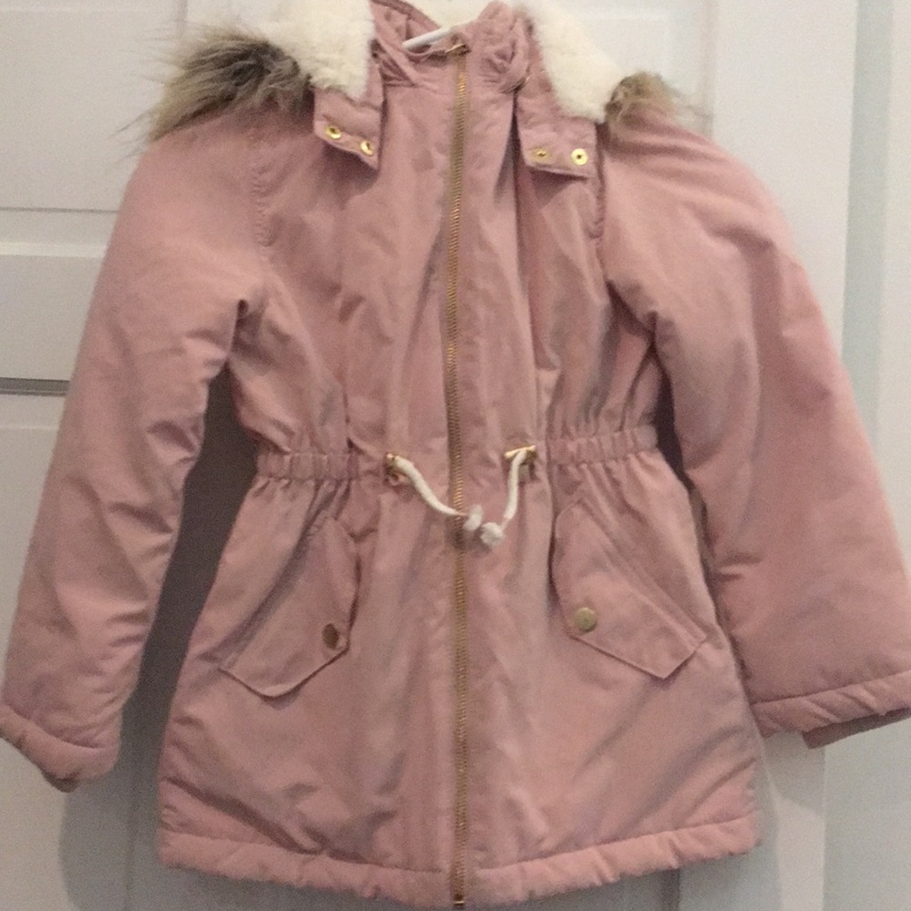 LOGG Pink Winter Jacket with Hood - 7-8